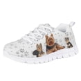 thumbnail image 1 of Pzuqiu Yorkshire Little Girls Tennis Shoes Size 11.5 Breathable Light Weight Kids Sneakers Dog Paw Lace Up Running Shoes Animal Print, 1 of 7