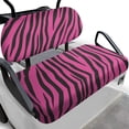 thumbnail image 1 of Pzuqiu Zebra Stripe Design Golf Cart Front Seat Cover Kit Breathable, Washable, Suitable for Outdoors, Fit for Ezgo, 1 of 10