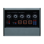 Q-16 Professional Sound Card with Monitor Electric Guitar Recording for Live Broadcast Studio Singing Computer PC ,Easy to Operate