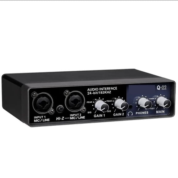 Q-22 Interface Professal Portable Sound Card USB Computer Arranger Sound Card Live