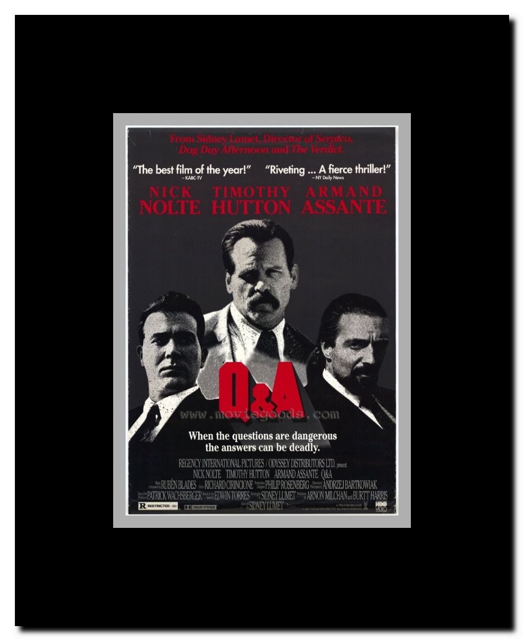 Q & A Framed Movie Poster