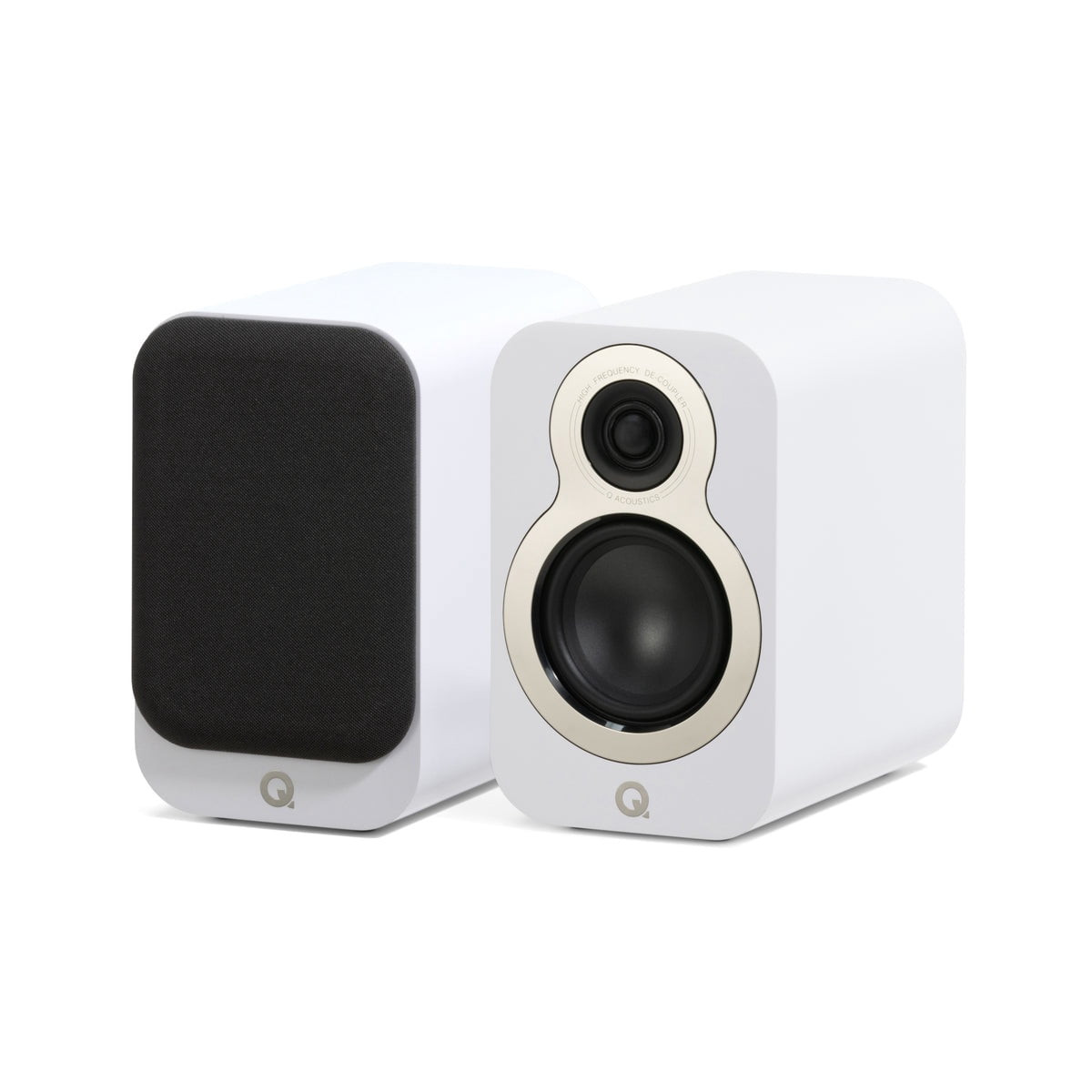 Q Acoustics 3010c Bookshelf Speakers – Satin White (Pair)