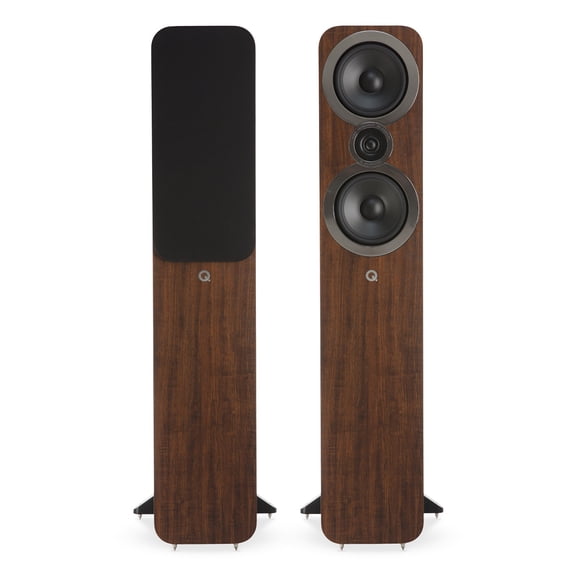 Q Acoustics 3050i 2-Way Flagship Floorstanding Speaker - Pair (Walnut)