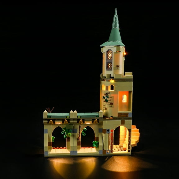 Q&C Lighting Led Light Kit Lighting Set Compatible With The Lego Harry Potter Movie Hogwarts Courtyard Sirius's Rescue 76401 Building Blocks Without Lego Set