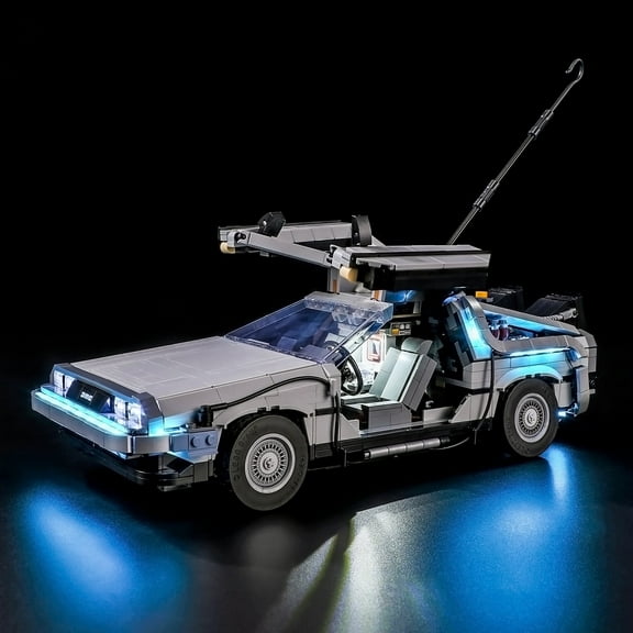QC Ltbrick Led Light Kit Lighting Set Compatible With The Lego Ideas Back to the Future Time Machine 10300 Building Blocks Without Lego Set