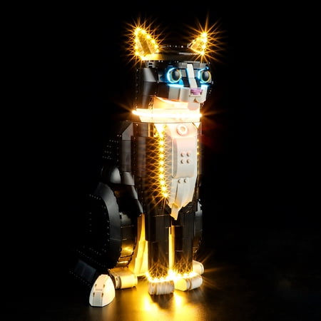 Q&C Lighting Led Light Kit Lighting Set Compatible With The Lego Ideas Tuxedo Cat 21349 Building Blocks Without Lego Set