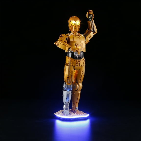 Q&C Lighting Led Light Kit Lighting Set Compatible With The Lego Starsing Wars Movie Robot C-3PO 75398 Building Blocks Without Lego Set
