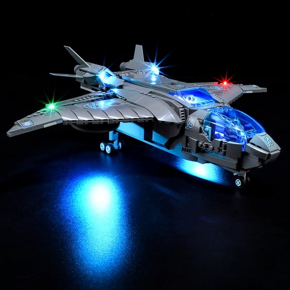 Q&C Lighting Led Light Kit Lighting Set Compatible With The Lego Super Heros The Avengers Quinjet 76248 Building Blocks Without Lego Set