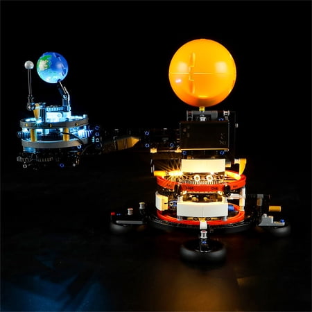 Q&C Lighting Led Light Kit Lighting Set Compatible With The Lego Technic Planet Earth and Moon in Orbit 42179 Building Blocks Without Lego Set