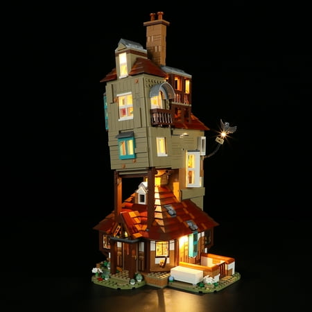 Q&C Lighting Led Light Kit Lighting Set Compatible With The Lego The Harry Potter The Burrow 76437 Building Blocks Without Lego Set