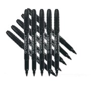 Q-Connect Permanent Marker Fine Bullet Tip KF02300 - Black, Pack of 10