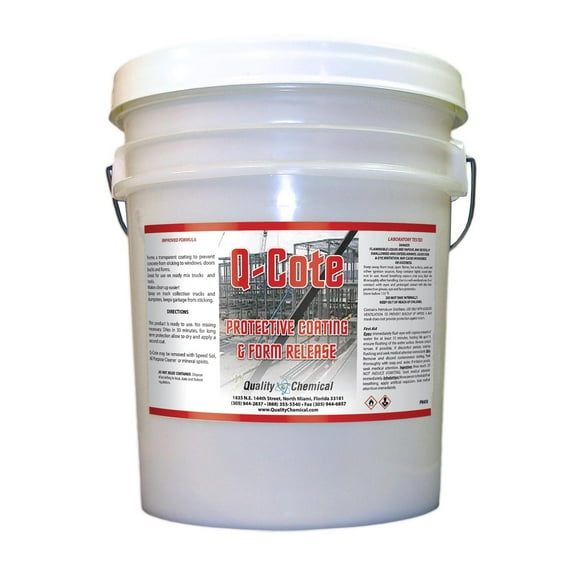 Q-Cote - Paraffin-based - Concrete Form Release Agent - 5 gallon pail