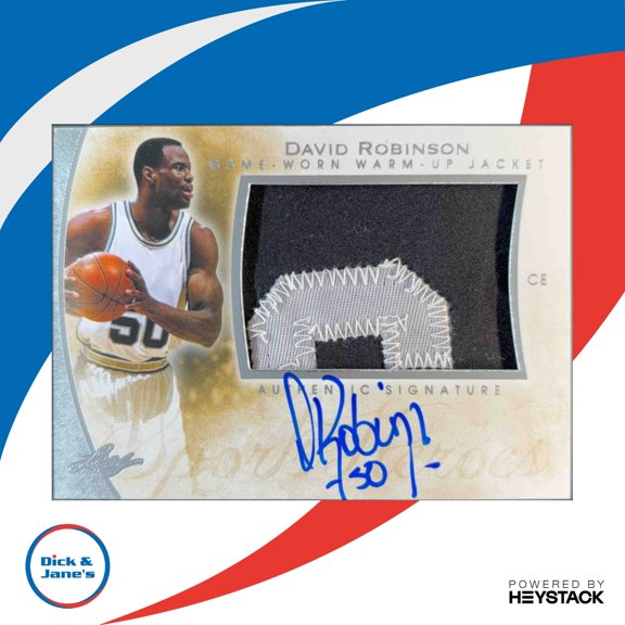 Q David Robinson #AM-DR2 Autographed Memorabilia