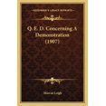 thumbnail image 1 of Q. E. D. Concerning A Demonstration (1907) (Paperback), 1 of 1