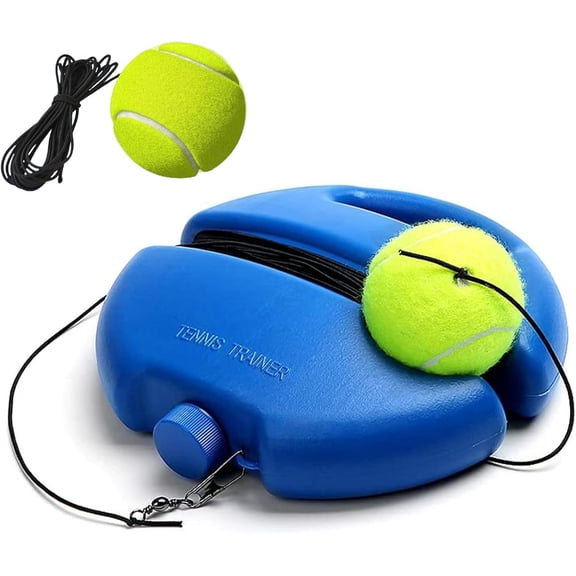 Q&F Tech Tennis Trainer Rebound Ball Set, Solo Practice Reaction Kit/Ball, Portable Self Training Tool/Device, for Beginners/Adults - 1base+1ball