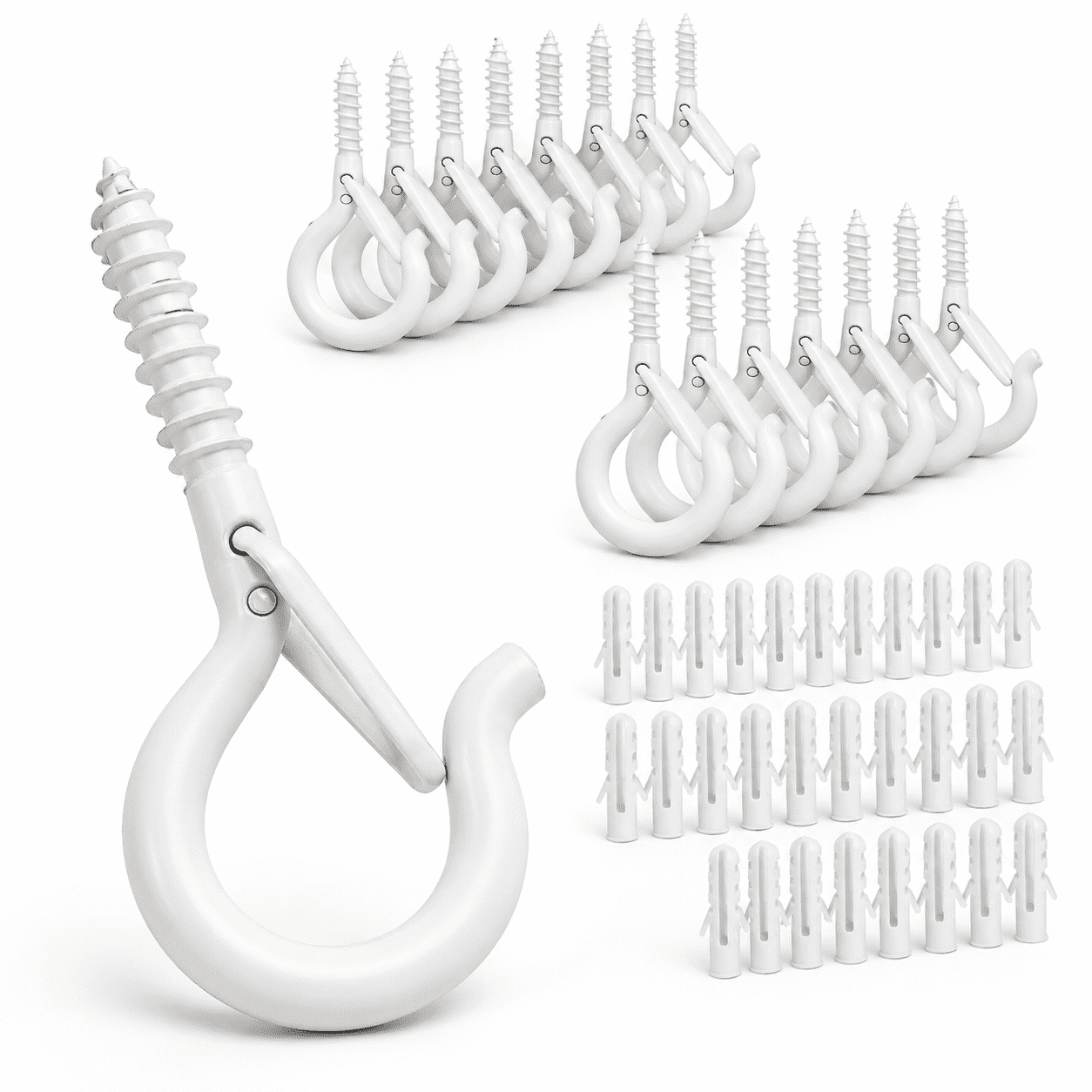 Q Hanger Ceiling Screw Hooks For Hanging Outdoor String Light - Walmart.com
