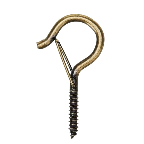 Q Hanger Hooks with Safety Buckle Screw in Ceiling Hooks for Hanging Plants Outdoor String Lights and Home Decor Wall Hooks
