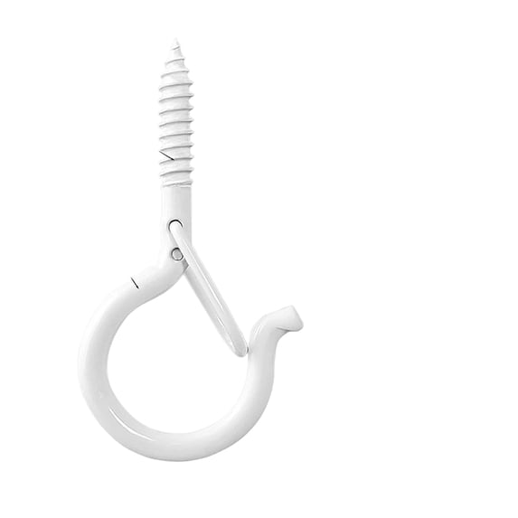 Q Hanger Hooks with Safety Buckle Screw in Ceiling Hooks for Hanging Plants Outdoor String Lights and Home Decor Wall Hooks