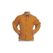 Split Cowhide Leather Welding Jacket, X-Large, Golden Brown