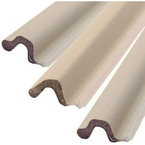 Q-Lon 96 Inch Replacement Compression Kerf Weather Stripping for a Complete Door (Long Reach, Beige)
