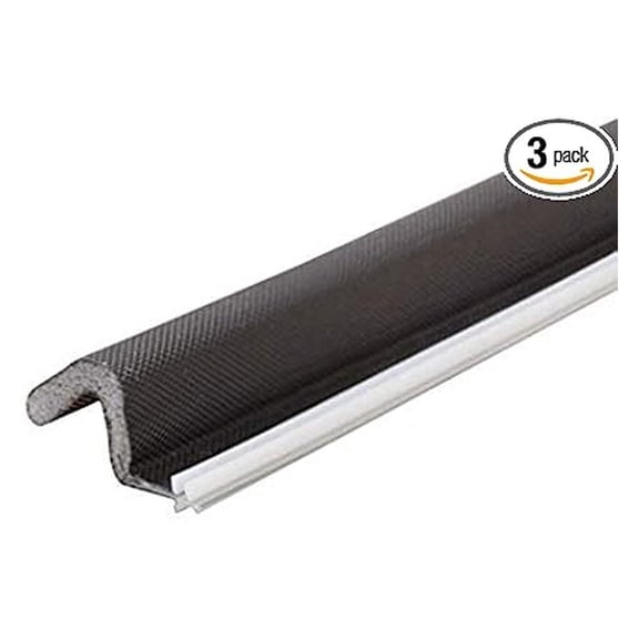 Q-Lon Foam Kerf Weather Stripping for Doors 3 Piece Set -1 PCS 36" x 2 PCS 84" (Brown)