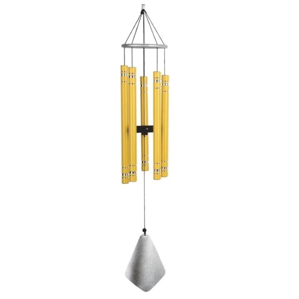 Q-Max 36" Yellow Aluminum Traditional Wind Chime