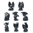 thumbnail image 1 of Q-Max 8-Piece Medieval Mini Black Dragons 3"H Fantasy Decoration Figurine Set, 1 of 1