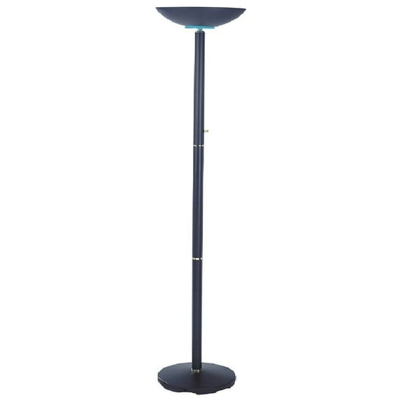 Q-Max Blue Metal 65-inch Triple-decker Column Floor Lamp