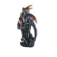 thumbnail image 1 of Q-Max GSC9971820 4.25 in. Dragon on Castle Statue Fantasy Decoration Figurine, Blue, 1 of 1