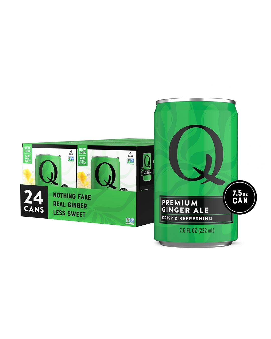 Q Mixers Ginger Ale, Premium Cocktail Mixer with Real Ingredients, 7.5 fl oz (Pack of 24)