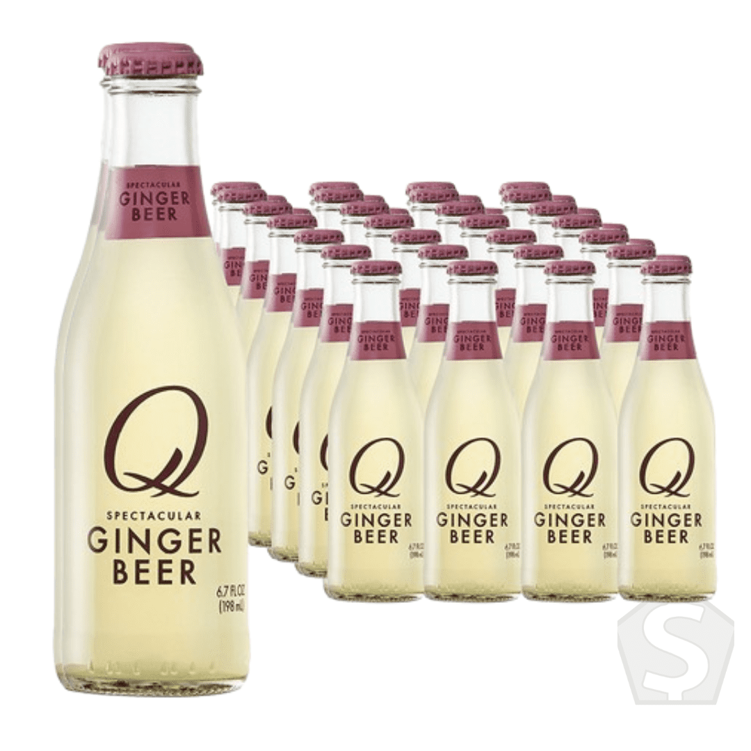 Q Mixers Premium Ginger Beer 24 Pack, 6.7 fl oz Glass Bottles