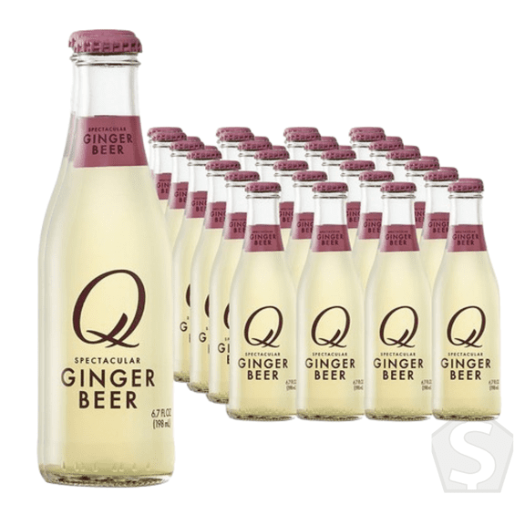 Q Mixers Premium Ginger Beer 24 Pack, 6.7 fl oz Glass Bottles