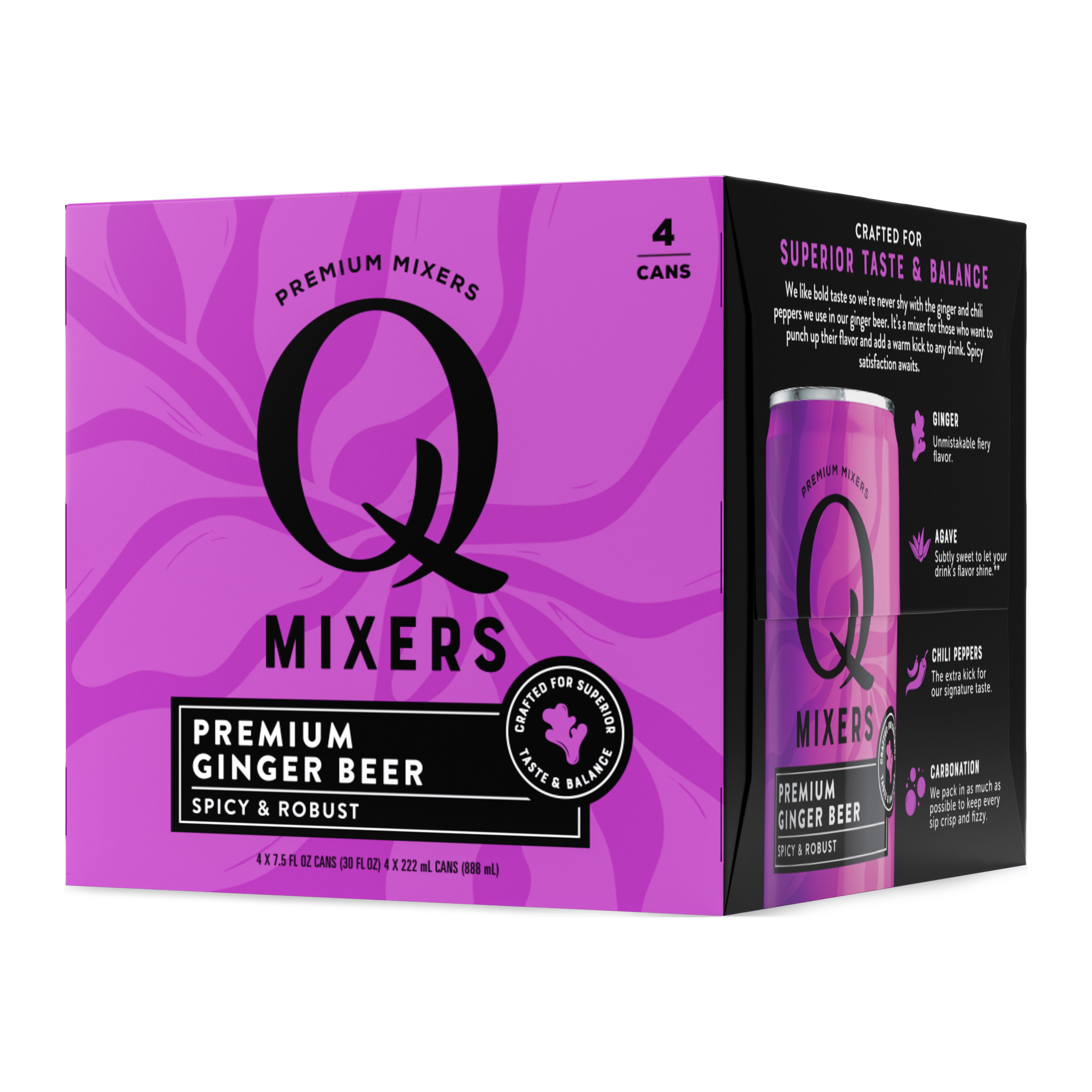 Q Mixers Premium Ginger Beer, Premium Cocktail Mixer Made with Real