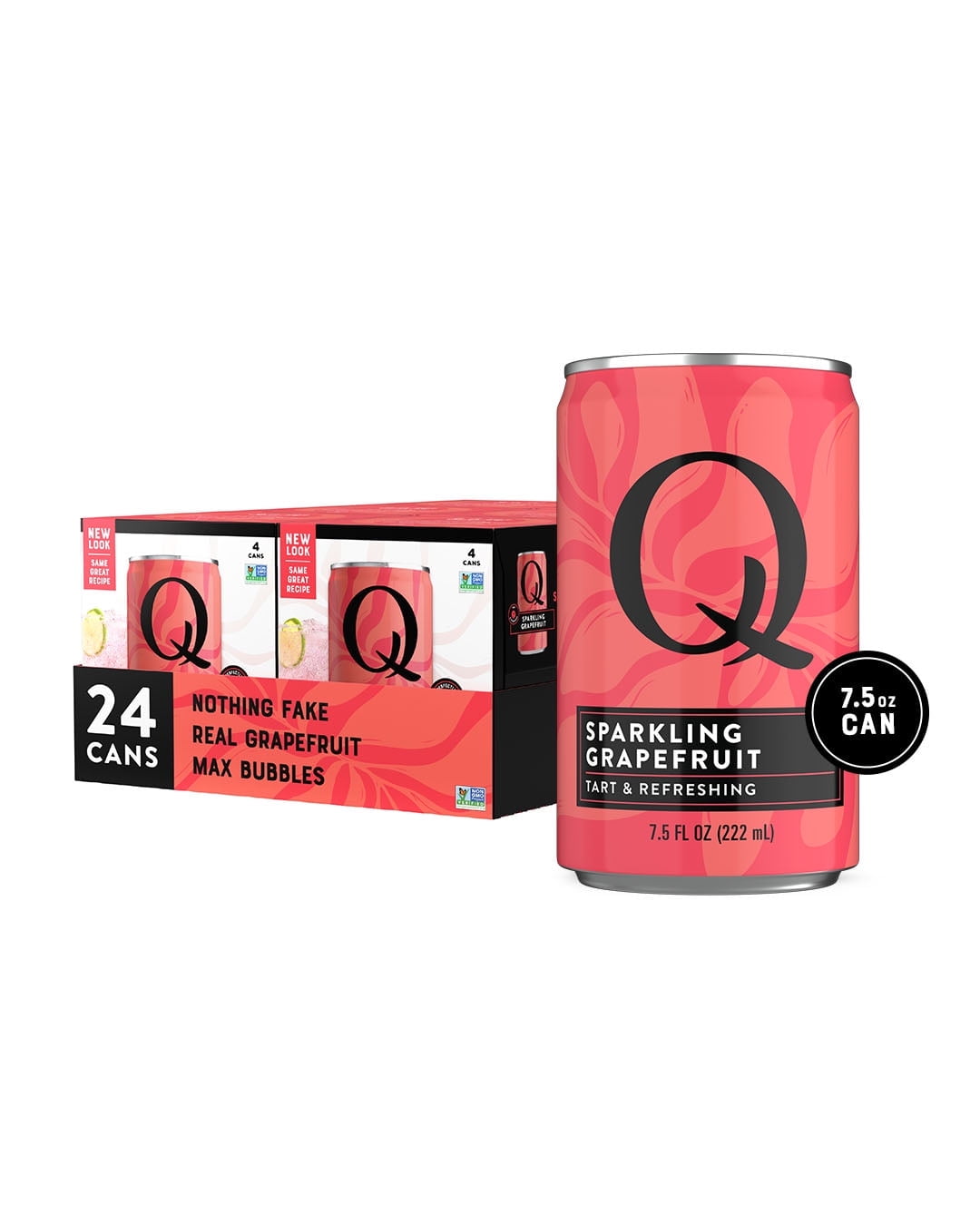 Q Mixers Sparkling Grapefruit, Premium Cocktail Mixer with Real Ingredients, 7.5 fl oz (Pack of 24)