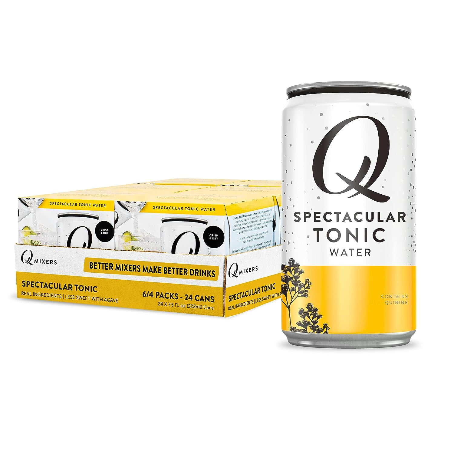 Q Mixers Tonic Water, Premium Cocktail Mixer Made with Real Ingredients