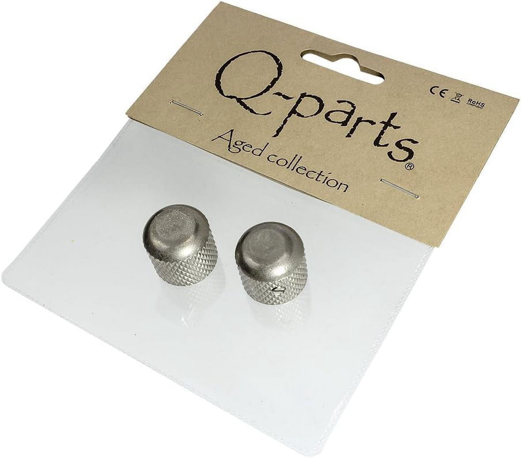 Q-Parts Aged Collection '53 Telecaster Half Dome Knobs, Relic Nickel