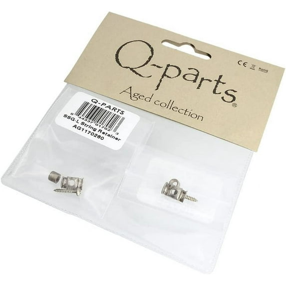 Q-Parts Aged Collection Stratocaster String Retainers, Relic Nickel