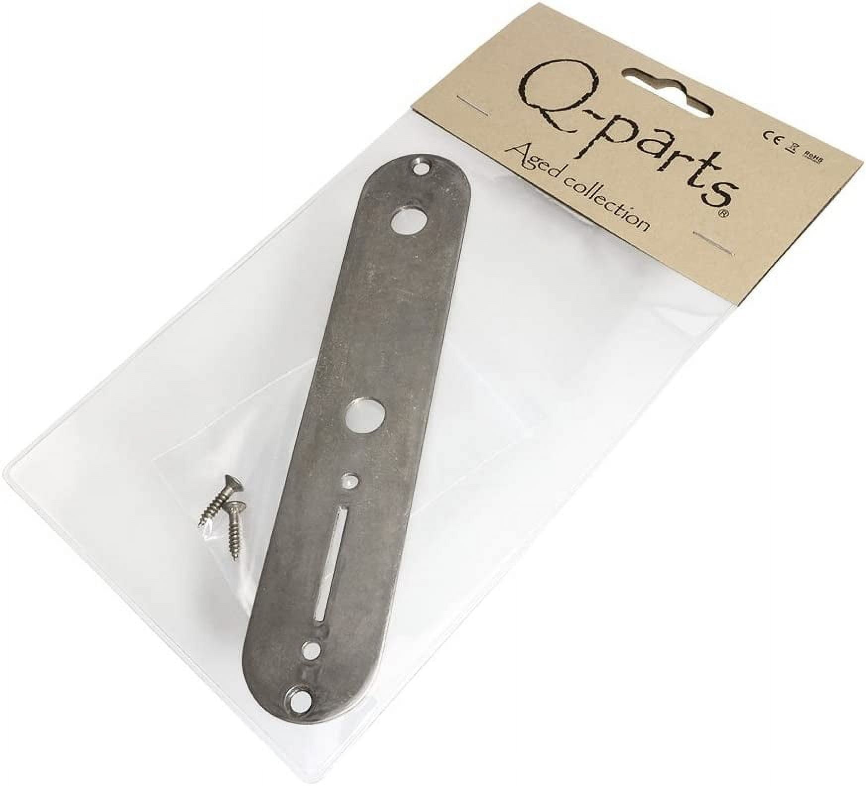 Q-Parts Aged Collection Telecaster Control Plate, Relic Nickel