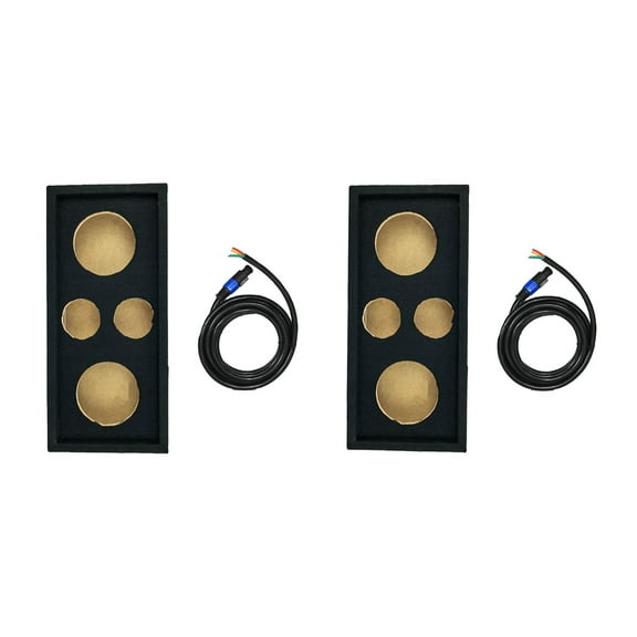 Q Power Chuchero Car Audio Subwoofer Enclosure 8" Mids & 3" Tweeters (2 Pack)