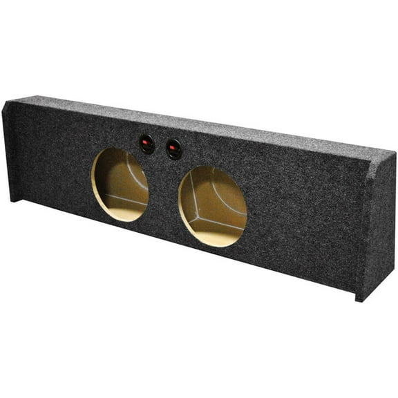Q Power Dual 10" Down Firing Subwoofer Enclosure Box for 2009-2016 Ford F-150 Super Crew Cab Trucks