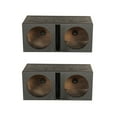 thumbnail image 1 of Q Power Dual 10 Inch Vented Port Subwoofer Sub Box w/ Bedliner Spray (2 Pack), 1 of 6