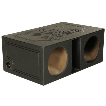 QPower QBOMB12VL 12 Inch Dual Vented Ported Car Subwoofer Sub Box Enclosure