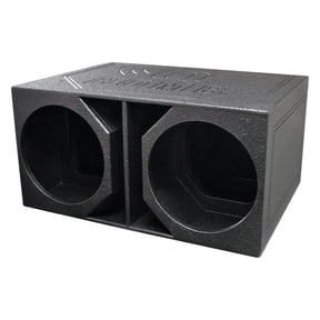 Q-Power QBOMB15VL Dual 15 Inch Vented Ported Car Subwoofer Sub Box Enclosure