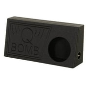 Q Power QBomb 10 Inch Single Vented Subwoofer Sub Box with Black Bedliner Spray
