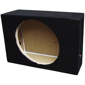 Open Box Q Power Shallow Single 12 In Sealed MDF Truck Subwoofer Enclosure Box