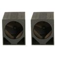 thumbnail image 1 of Q Power Single 12" Triangle Ported Car Audio Subwoofer Box Enclosure (2 Pack), 1 of 5