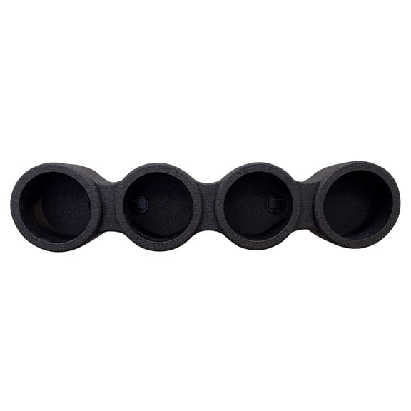Q Power Sprayed Pod Quad 6.5" Speaker Box, 4-Hole Sealed Enclosure, Black