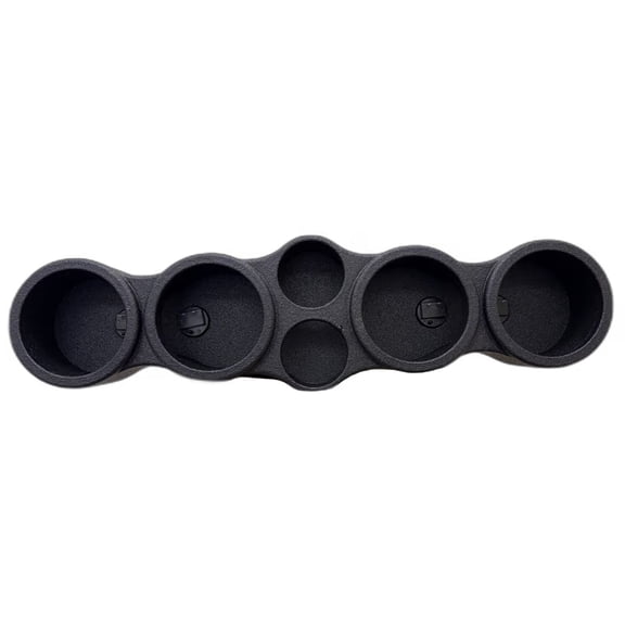 Q Power Sprayed Pod Quad 6.5" Speaker Box, 4-Hole Sealed Enclosure with 2 Tweeters