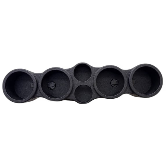 Q Power Sprayed Pod Quad 6.5" Speaker Box, 4-Hole Sealed Enclosure w/ 2 Tweeters