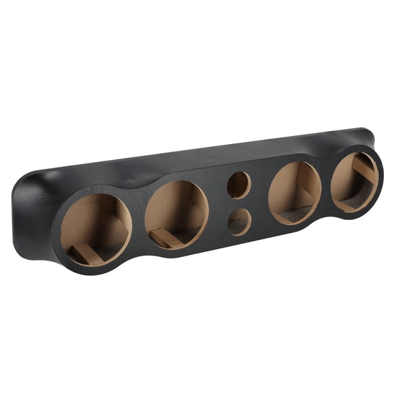 Q Power Vinyl Pod Quad 6.5" Speaker Box, 4-Hole Sealed Enclosure with 2 3" Tweeters